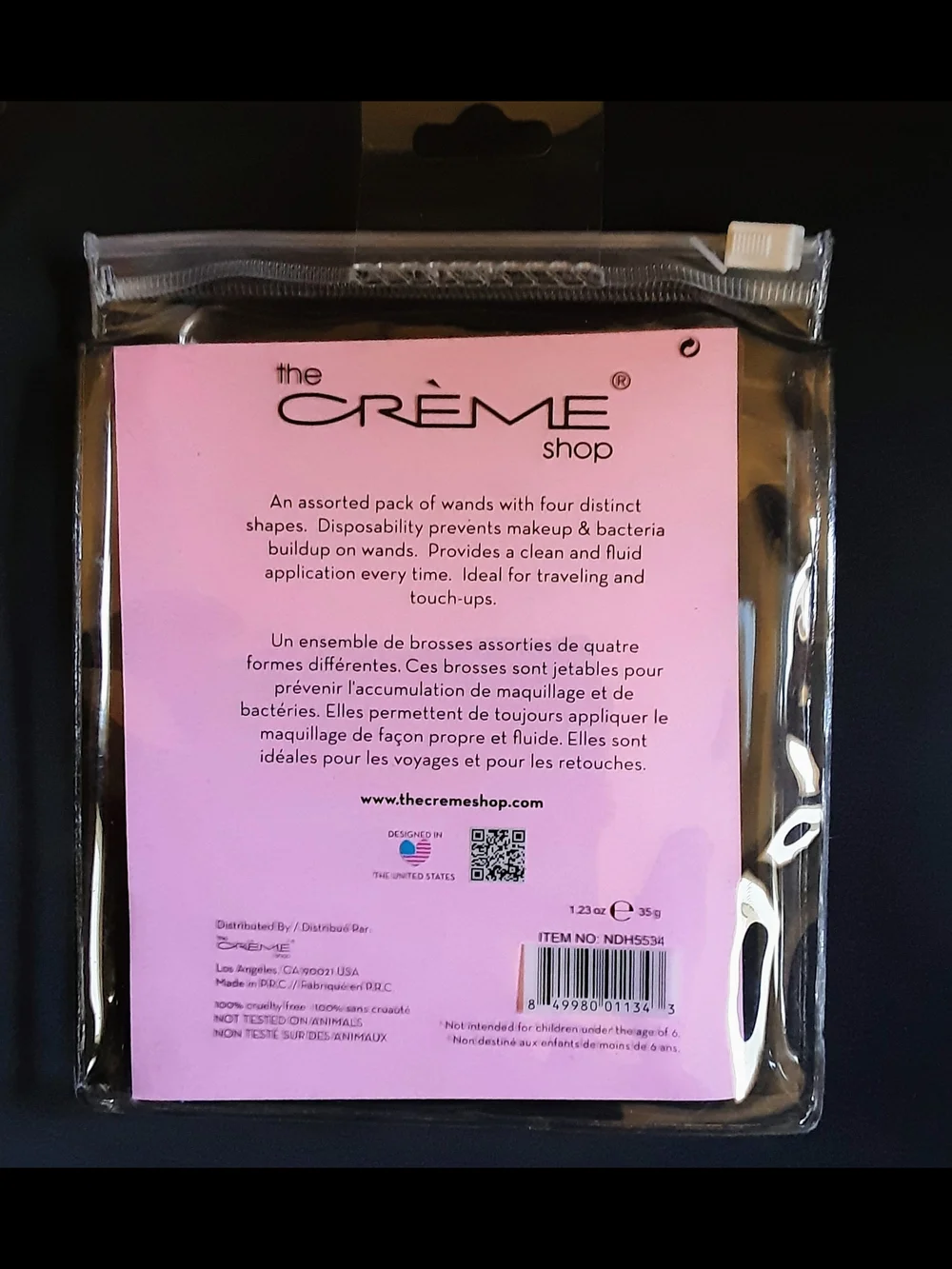 2 X BUNDLE The Crème Shop Heart Shape Teddy Bag & The Crème Shop Wonderland 12PC